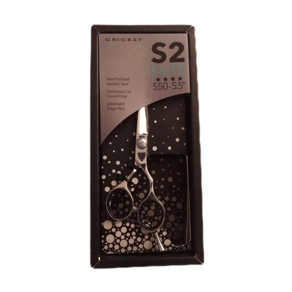 Cricket S2 Elite 550-5.5" Hand Polished Swedish Steel Shears